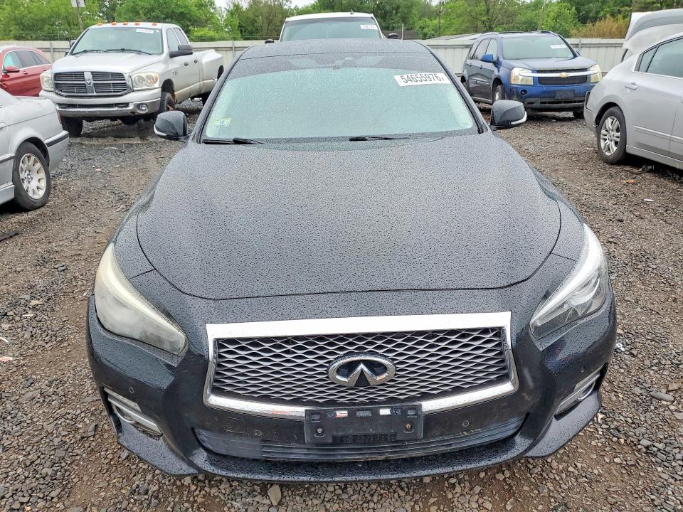 2014 Infiniti Q50 VIN JN1AV7AR8EM702243 COPART salvage auction — FRONT END, Fl - Certificate Of Title, sold $1,200 on 2026-07-03 (photo 5)