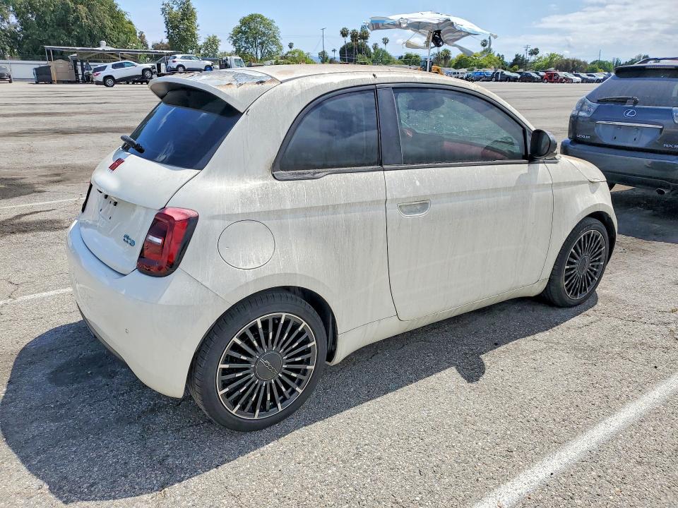 2024 Fiat 500e VIN ZFAFFAA45RX209956 COPART salvage auction — BURN, Ca - Salvage Certificate, sold $2,950 on 2026-07-17 (photo 3)