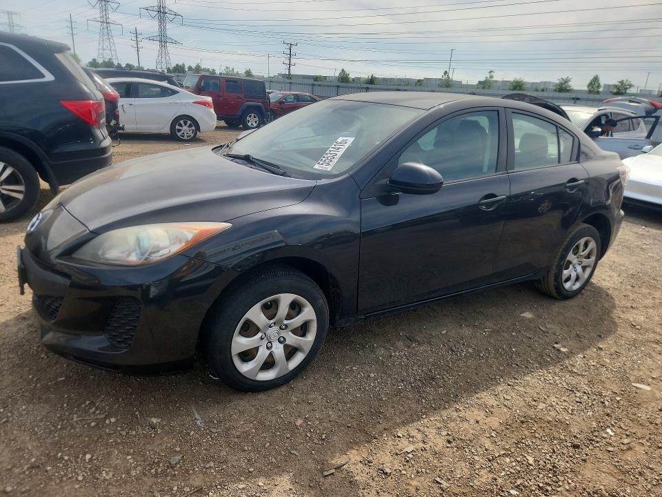 2013 Mazda 3 VIN JM1BL1U72D1826555 COPART salvage auction — SIDE, Il - Salvage Certificate, sold $800 on 2026-07-21 (photo 1)