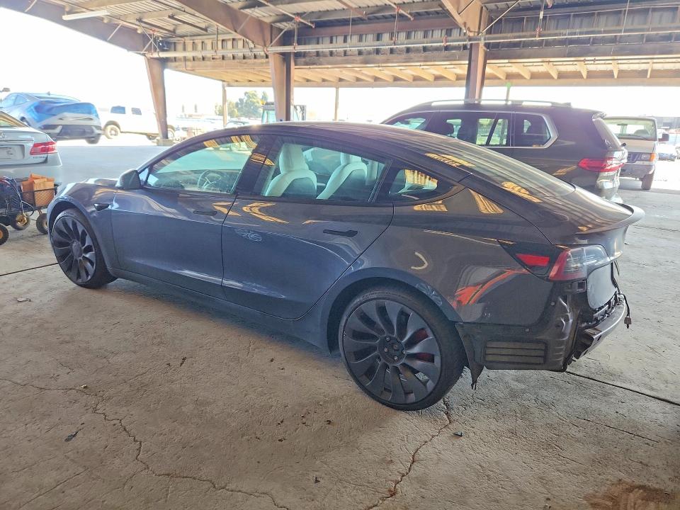 2022 Tesla Model 3 VIN 5YJ3E1EC2NF293397 COPART salvage auction — REAR END, Ca - Salvage Certificate, sold $11,700 on 2026-07-02 (photo 2)