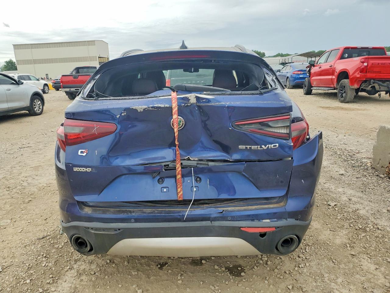 2018 Alfa Romeo Stelvio VIN ZASFAKNN4J7B78596 COPART salvage auction — Rear End, MI - CERTIFICATE OF TITLE, sold $2,100 on 2026-07-09 (photo 6)