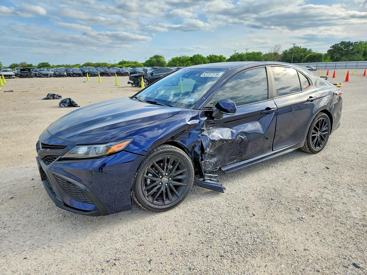 2022 Toyota Camry VIN 4T1G11AK1NU649514 COPART salvage auction — Side, TX - SALVAGE VEHICLE TITLE, sold $9,900 on 2026-07-09 (photo 1)