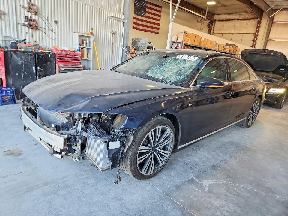 2023 Audi A8 VIN WAULDAF86PN008988 COPART salvage auction — FRONT END, Ne - Certificate Of Title, sold $23,600 on 2026-07-28 (photo 1)