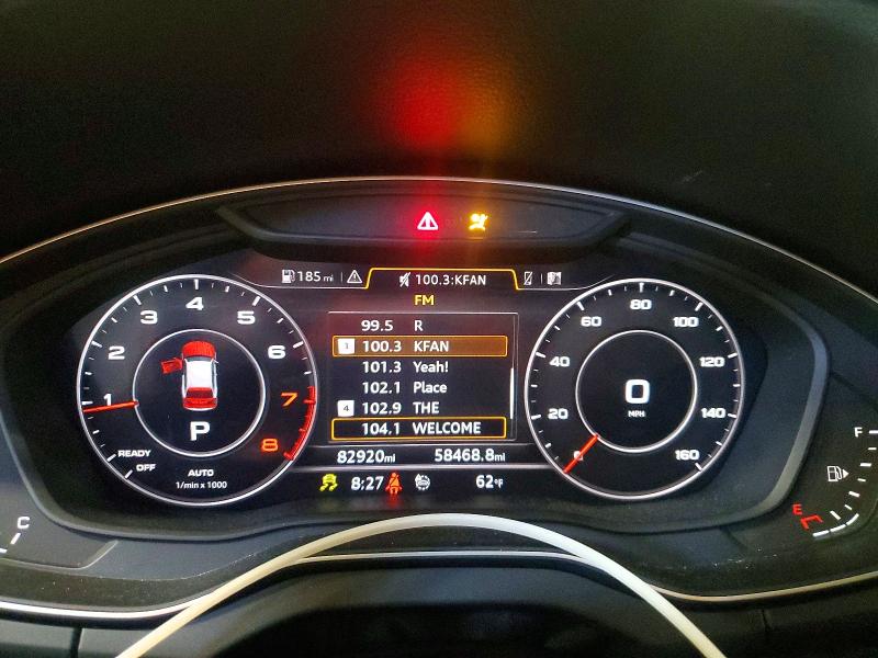 2019 Audi VIN WA1BNAFY7K2056340 COPART salvage auction — FRONT END, Mn - Cert Of Title-Salvage, sold $9,100 on 2026-07-07 (photo 9)
