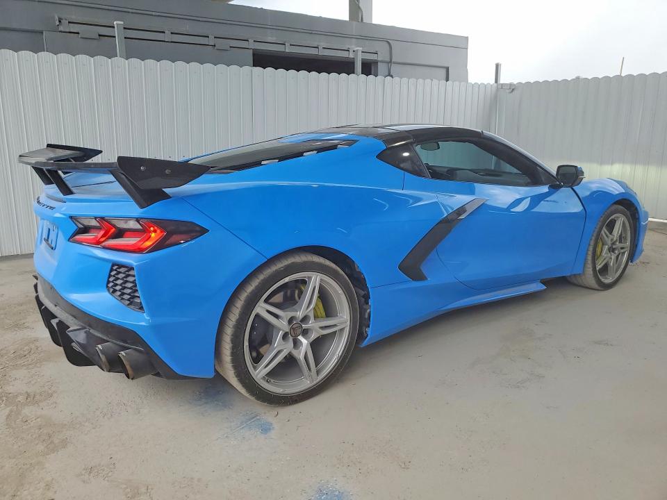 2022 Chevrolet Corvette stingray VIN 1G1YA2D41N5109109 COPART salvage auction — SIDE, TX - CERTIFICATE OF TITLE, sold $28,000 on 2026-07-30 (photo 3)