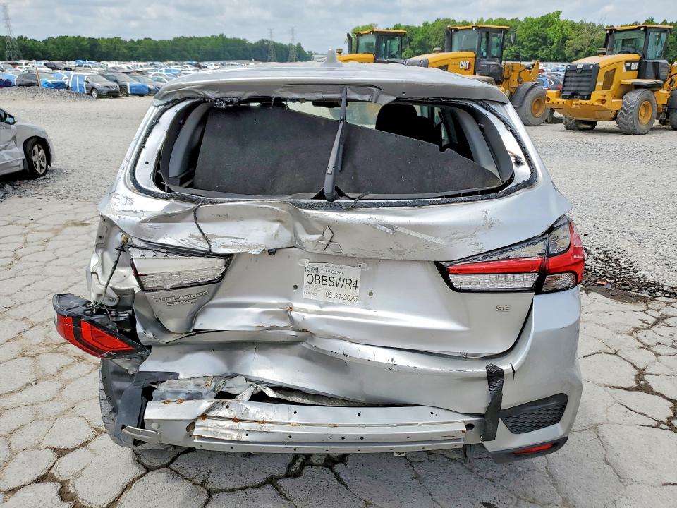 2021 Mitsubishi Outlander VIN JA4APVAU5MU025953 COPART salvage auction — REAR END, Nc - Salvage Certificate Of Title, sold $2,000 on 2026-07-28 (photo 6)