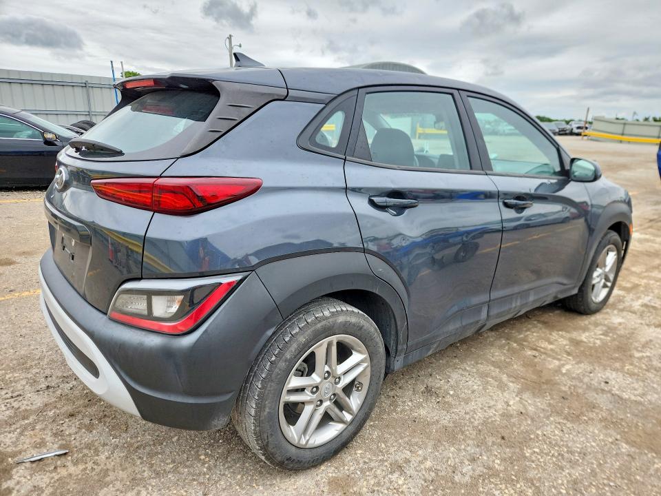 2022 Hyundai Kona VIN KM8K22ABXNU774363 COPART salvage auction — HAIL, Ks - Cert Of Title-Salvage, sold $4,050 on 2026-07-08 (photo 3)