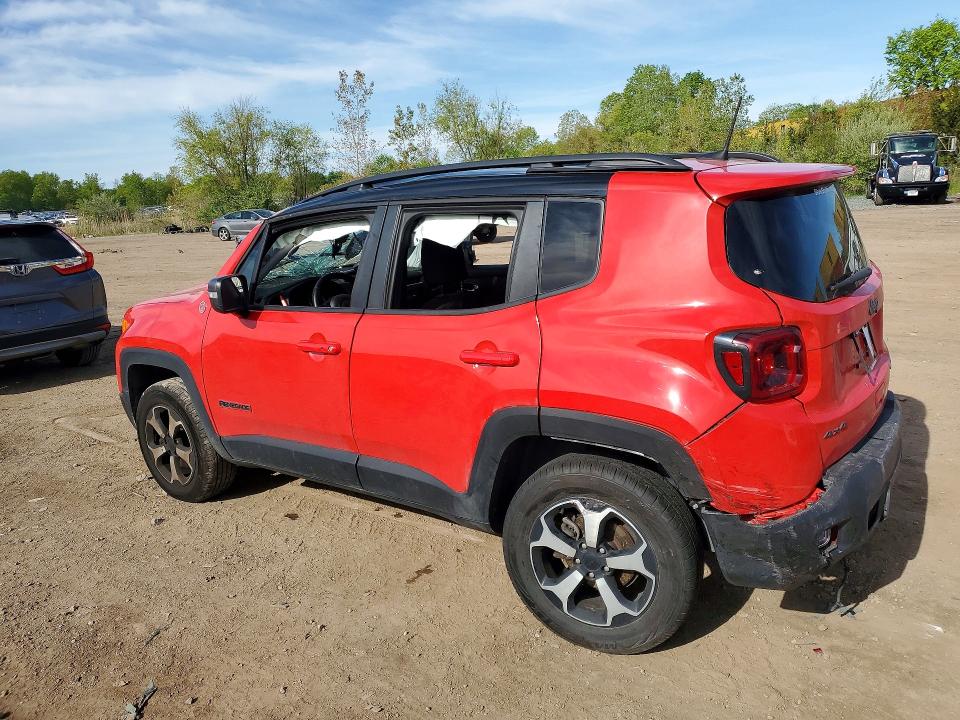 2019 Jeep Renegade VIN ZACNJBC10KPK08750 COPART salvage auction — ROLLOVER, Oh - Cert Of Title-Salvage, sold $125 on 2026-08-20 (photo 2)