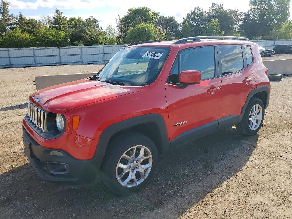 2018 Jeep Renegade VIN ZACCJBBB9JPJ45888 COPART salvage auction — SIDE, Il - Salvage Certificate, sold $3,100 on 2026-07-07 (photo 1)