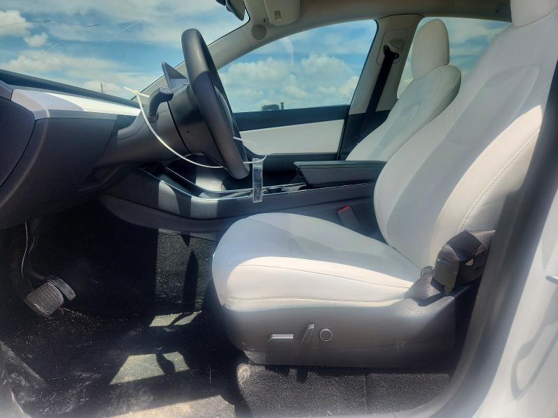 2021 Tesla Model y VIN 5YJYGDEE1MF102893 COPART salvage auction — FRONT END, Tx - Salvage Vehicle Title, sold $1,500 on 2026-07-29 (photo 7)