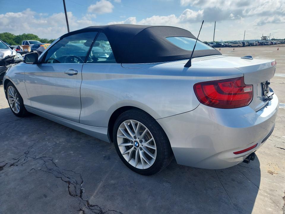 2016 BMW 2er VIN WBA1K9C52GV321946 COPART salvage auction — SIDE, Tx - Salvage Vehicle Title, sold $400 on 2026-07-27 (photo 2)