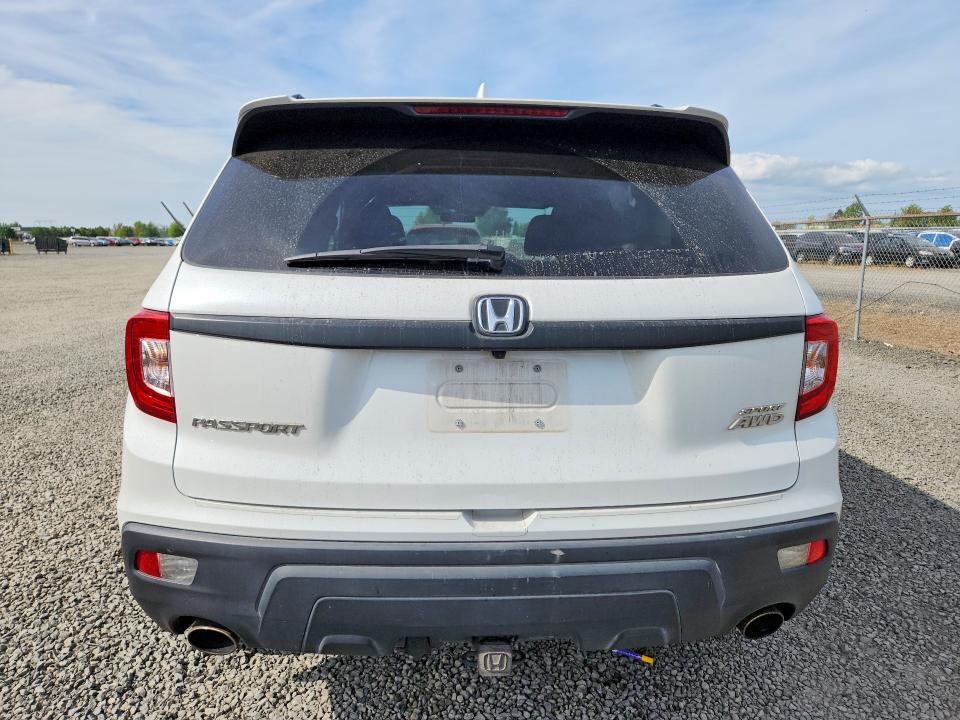 2021 Honda Passport VIN 5FNYF8H26MB030049 COPART salvage auction — FRONT END, Or - Salvage Title Certificate, sold $9,300 on 2026-07-14 (photo 6)