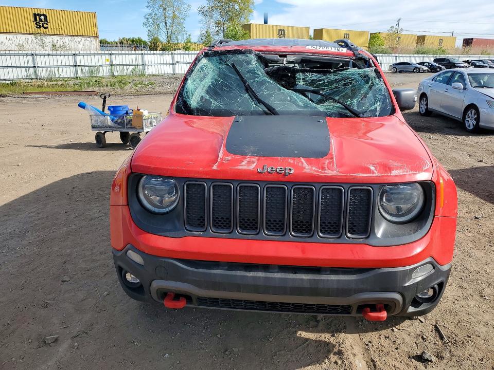 2019 Jeep Renegade VIN ZACNJBC10KPK08750 COPART salvage auction — ROLLOVER, Oh - Cert Of Title-Salvage, sold $125 on 2026-08-20 (photo 5)