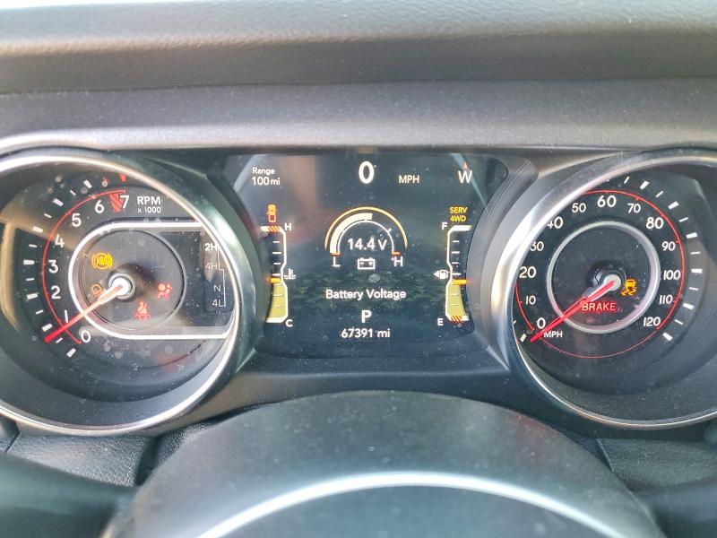 2021 Jeep Gladiator VIN 1C6JJTEGXML574660 COPART salvage auction — FRONT END, Md - Cert Of Salvage < 75% Damage, sold $125 on 2026-07-02 (photo 9)