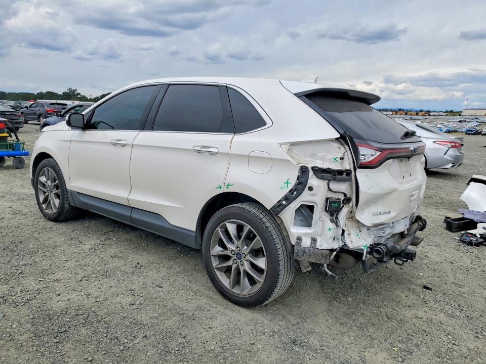 2017 Ford Edge VIN 2FMPK3K89HBB43645 COPART salvage auction — REAR END, Ca - Salvage Certificate, sold $3,600 on 2026-07-02 (photo 2)