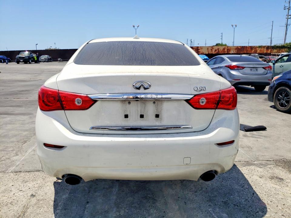 2016 Infiniti Q50 VIN JN1EV7AP0GM303412 COPART salvage auction — MECHANICAL, Ca - Dis/Dlr/Exp Only Clean Title, sold $2,450 on 2026-07-15 (photo 6)