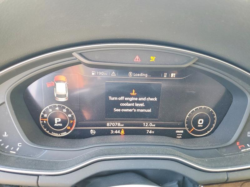 2018 Audi Q5 VIN WA1BNAFYXJ2002724 COPART salvage auction — FRONT END, Il - Salvage Certificate, sold $3,350 on 2026-07-09 (photo 9)