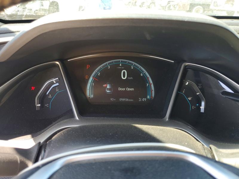 2016 Honda Civic VIN 2HGFC1F73GH650010 COPART salvage auction — REAR END, CA - SALVAGE CERTIFICATE, sold $5,900 on 2026-07-02 (photo 9)