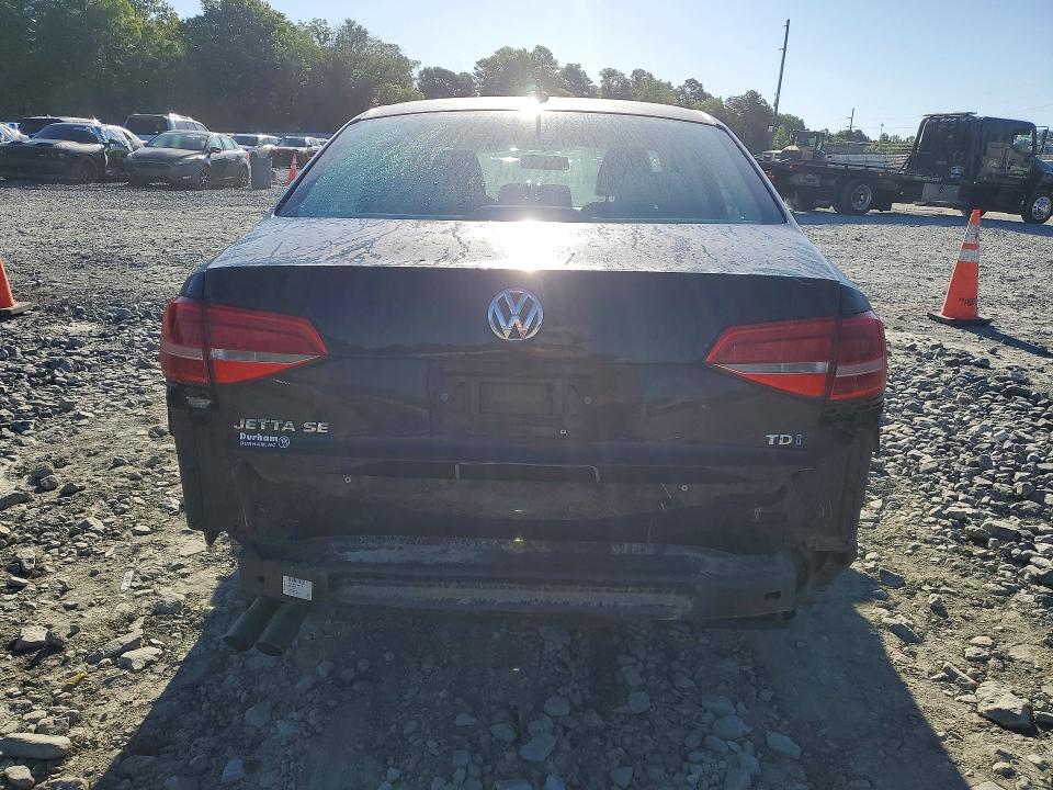 2015 Volkswagen Jetta VIN 3VWLA7AJ8FM340915 COPART salvage auction — REAR END, Nc - Salvage Certificate Of Title, sold $875 on 2026-07-04 (photo 6)