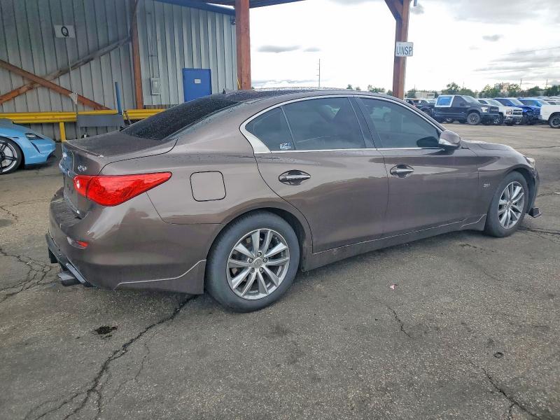 2017 Infiniti Q50 VIN JN1EV7AR6HM840580 COPART salvage auction — REAR END, Co - Public - Salvage Title, sold $750 on 2026-07-30 (photo 3)