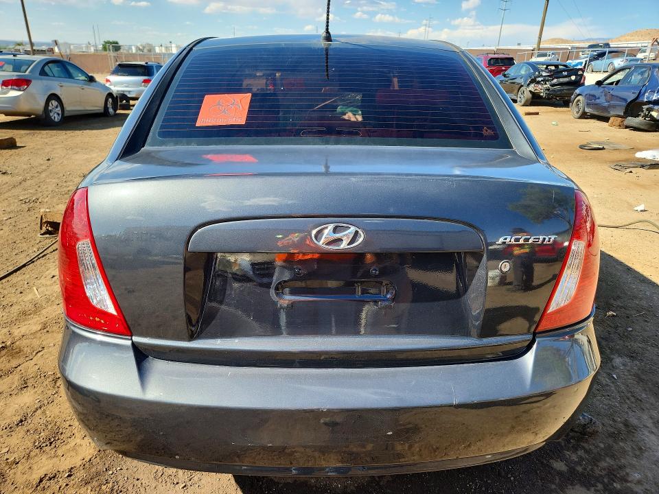 2008 Hyundai Accent VIN KMHCN46C48U180297 COPART salvage auction — FRONT END, Nm - Cert Of Title-Salvage, sold $200 on 2026-07-20 (photo 6)