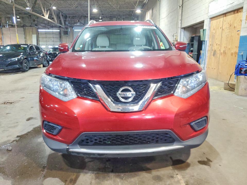 2015 Nissan Rogue VIN KNMAT2MV1FP509382 COPART salvage auction — FRONT END, MI - CERTIFICATE OF TITLE, sold $1,450 on 2026-07-24 (photo 5)