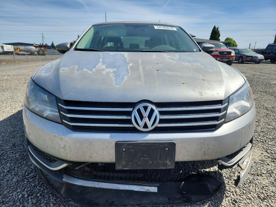 2012 Volkswagen Passat VIN 1VWBH7A39CC027927 COPART salvage auction — FRONT END, Or - Salvage Title Certificate, sold $175 on 2026-08-04 (photo 5)