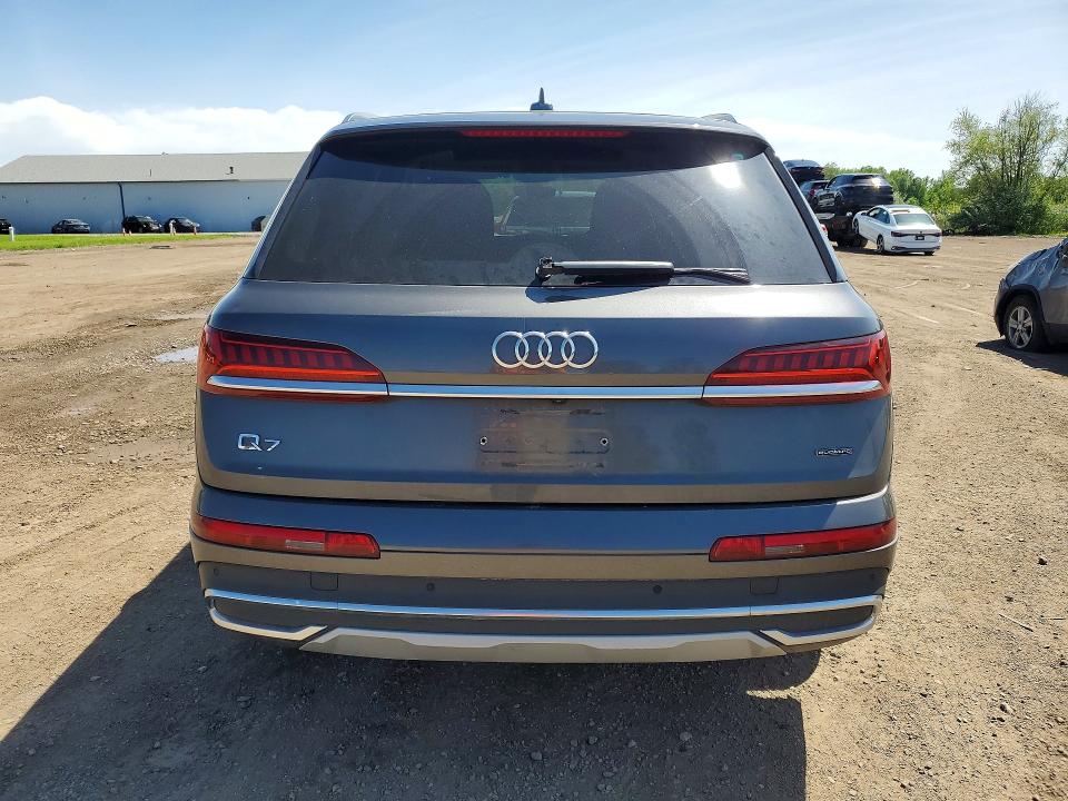 2022 Audi Q7 VIN WA1LXBF79ND021836 COPART salvage auction — HAIL, Oh - Cert Of Title-Salvage, sold $17,300 on 2026-07-13 (photo 6)