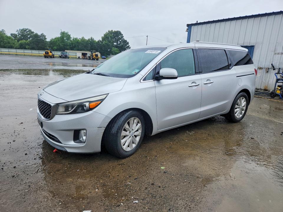 2015 Kia SEDONA VIN KNDMC5C19F6056826 COPART salvage auction — FRONT END, La - Cert Of Title-Salvage, sold $1,750 on 2026-07-09 (photo 1)