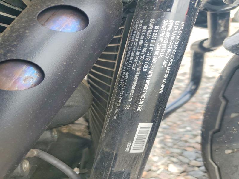2023 Harley-davidson Fxlrst VIN 1HD1YXZ12PB045732 COPART salvage auction — FRONT END, SC - CERT OF TITLE-SALVAGE, sold $3,400 on 2026-07-07 (photo 8)