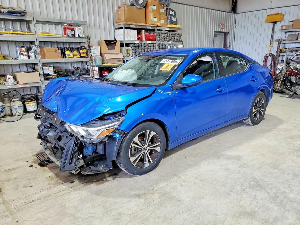 2021 Nissan VIN 3N1AB8CV0MY255542 COPART salvage auction — FRONT END, Md - Cert Of Salvage > 75% Damage, sold $375 on 2026-07-24 (photo 1)