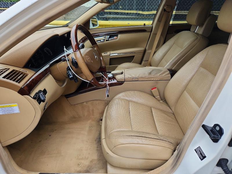 2010 Mercedes-benz S class VIN WDDNG8GB3AA316193 COPART salvage auction — FRONT END, MD - CERT OF SALVAGE > 75% DAMAGE (P), sold $950 on 2026-07-10 (photo 7)