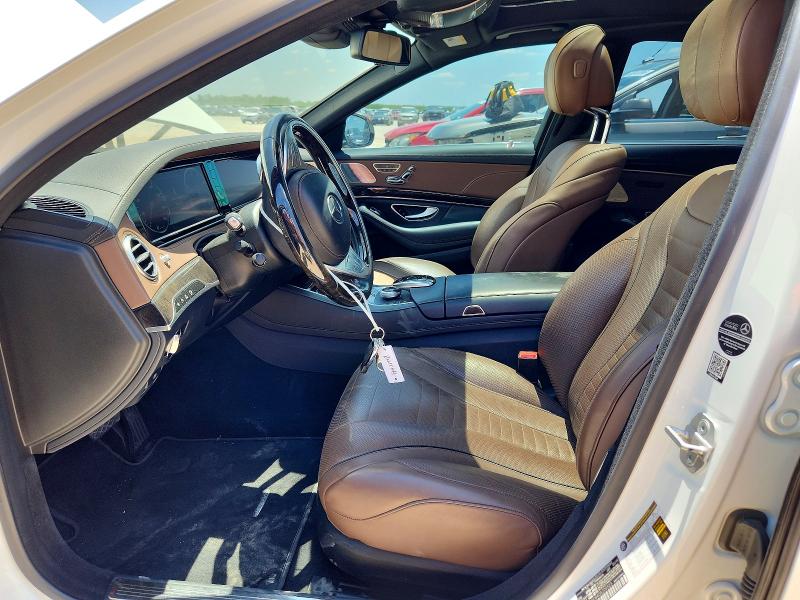 2016 Mercedes-benz S-klasse VIN WDDUG8CB4GA228523 COPART salvage auction — FRONT END, Tx - Salvage Vehicle Title, sold $13,500 on 2026-07-16 (photo 7)