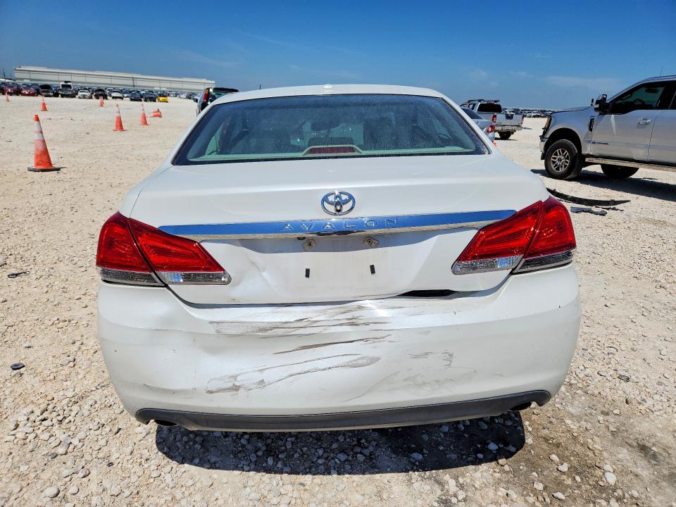 2011 Toyota Avalon VIN 4T1BK3DB0BU438850 COPART salvage auction — FRONT END, Tx - Salvage Vehicle Title, sold $725 on 2026-07-09 (photo 6)