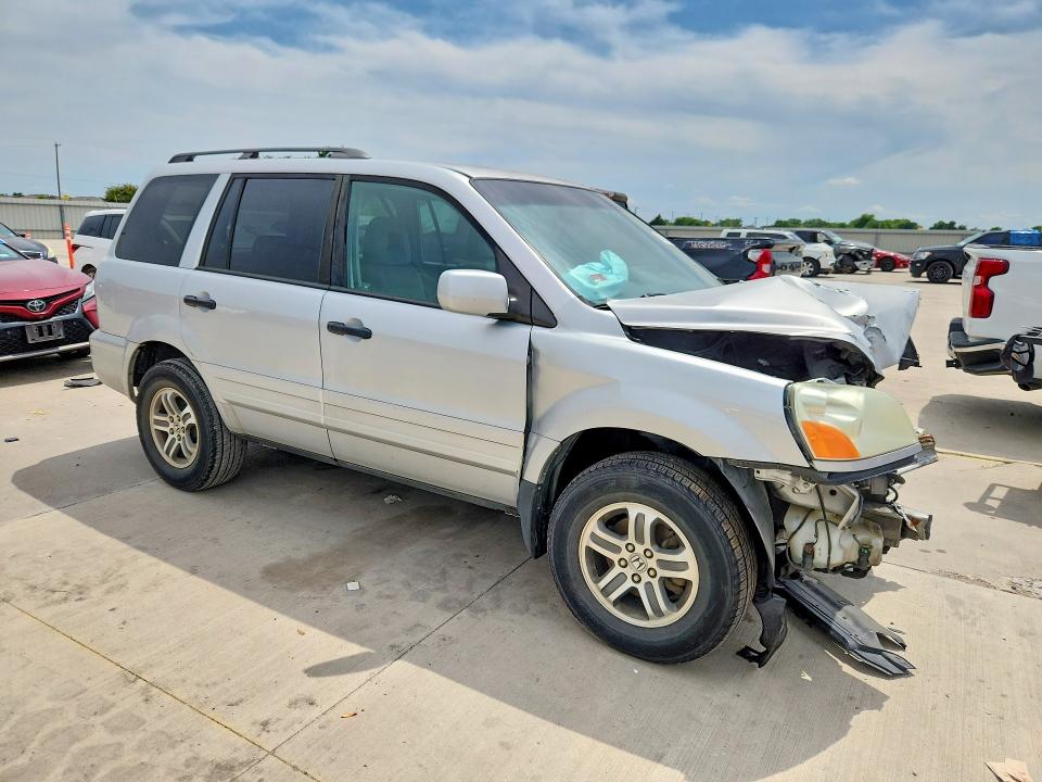 2004 Honda Pilot VIN 2HKYF18614H565091 COPART salvage auction — FRONT END, TX - SALVAGE VEHICLE TITLE, sold $300 on 2026-07-09 (photo 4)