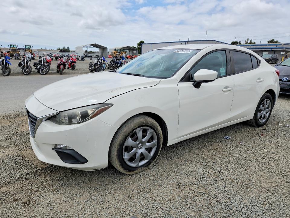 2016 Mazda 3 VIN JM1BM1T76G1280622 COPART salvage auction — SIDE, Ca - Salvage Certificate, sold $2,050 on 2026-07-14 (photo 1)
