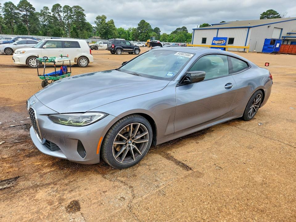 2022 BMW 4er VIN WBA53AP06NCK17936 COPART salvage auction — REAR END, Tx - Salvage Vehicle Title, sold $17,300 on 2026-08-03 (photo 1)