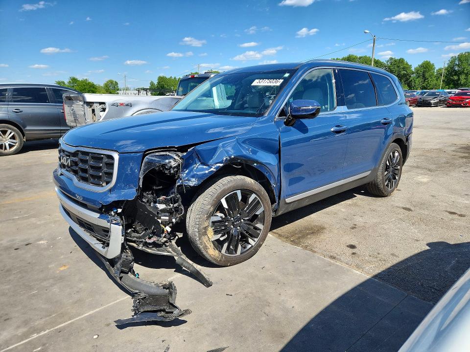 2025 Kia Telluride VIN 5XYP54GCXSG592267 COPART salvage auction — FRONT END, Ky - Cert Of Title-Salvage, sold $2,150 on 2026-07-30 (photo 1)