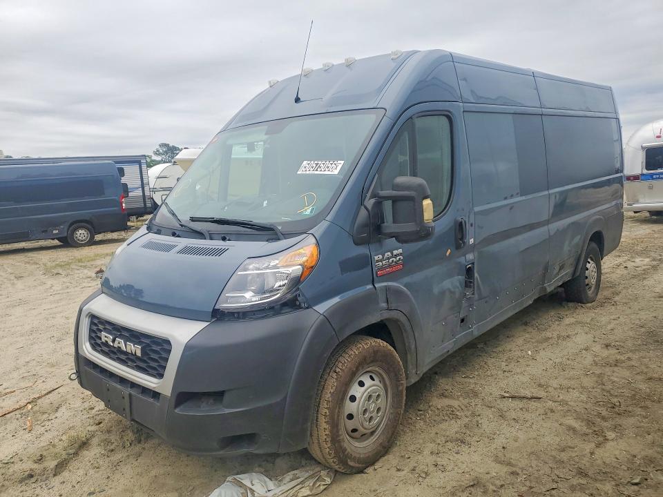 2020 Ram Promaster 3500 VIN 3C6URVJGXLE145016 COPART salvage auction — SIDE, Pa - Cert Of Title, sold $9,800 on 2026-07-28 (photo 1)