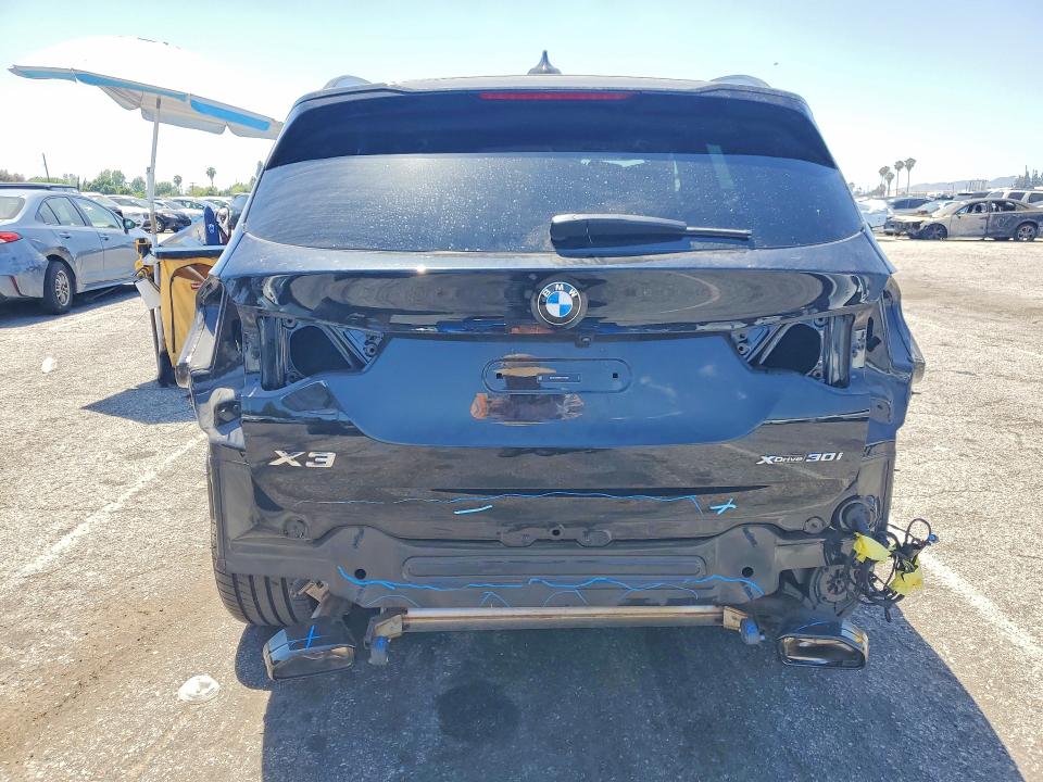 2024 BMW X3 VIN 5UX53DP06R9U16409 COPART salvage auction — REAR END, Ca - Salvage Certificate, sold $12,400 on 2026-07-21 (photo 6)