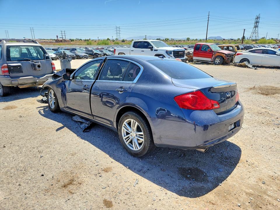 2011 Infiniti G37 VIN JN1CV6AP2BM300795 COPART salvage auction — FRONT END, Az - Certificate Of Title, sold $250 on 2026-07-10 (photo 2)