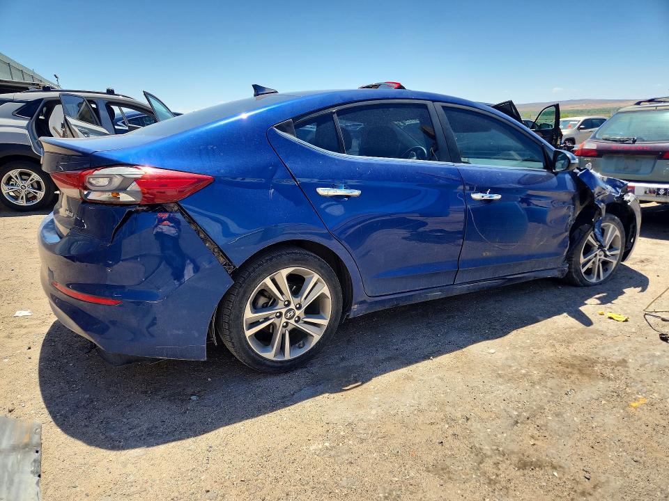 2017 Hyundai Elantra VIN 5NPD84LF8HH066103 COPART salvage auction — REAR END, Nm - Cert Of Title-Salvage, sold $1,900 on 2026-07-09 (photo 3)