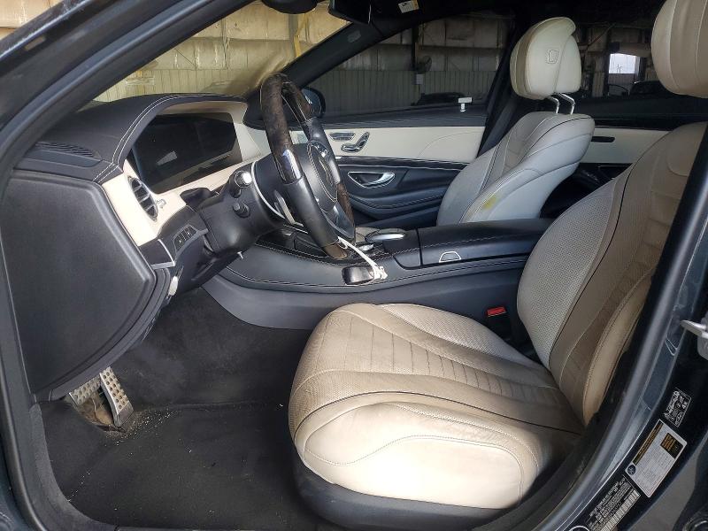 2018 Mercedes-benz S class VIN WDDUG6GB3JA345757 COPART salvage auction — ENGINE BURN, AZ - CERT OF TITLE - SALVAGE, sold $2,200 on 2026-07-22 (photo 7)