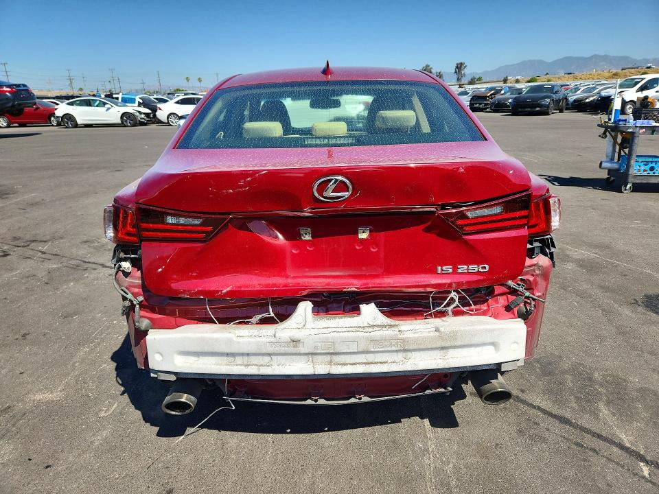 2013 Lexus Is VIN JTHBF1D27E5002636 COPART salvage auction — REAR END, CA - SALVAGE CERTIFICATE, sold $4,750 on 2026-07-29 (photo 6)