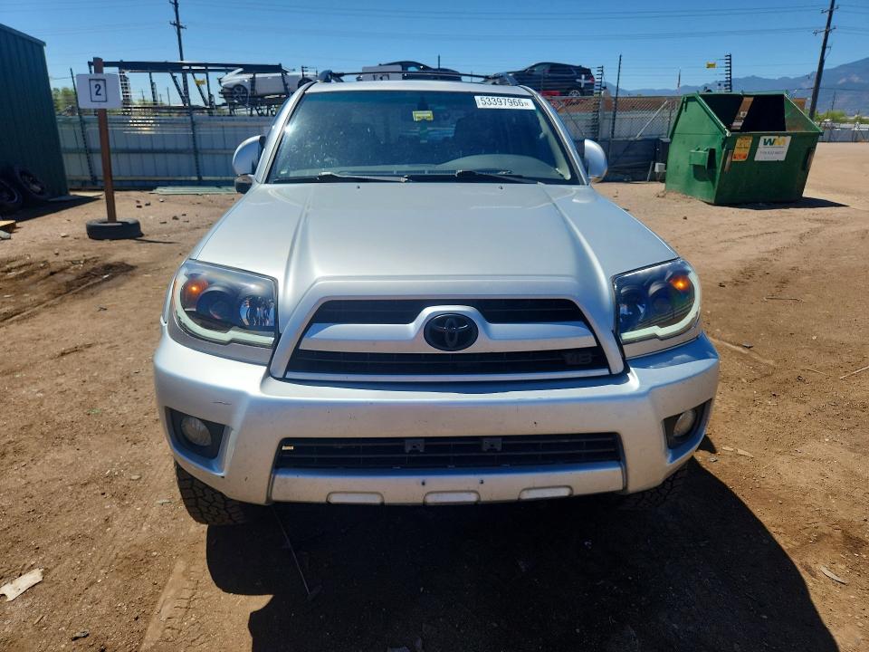 2006 Toyota 4runner VIN JTEBT17R068029370 COPART salvage auction — UNDERCARRIAGE, Me - Dis/Dlr/Exp Only Clean Title, sold $2,800 on 2026-07-29 (photo 5)
