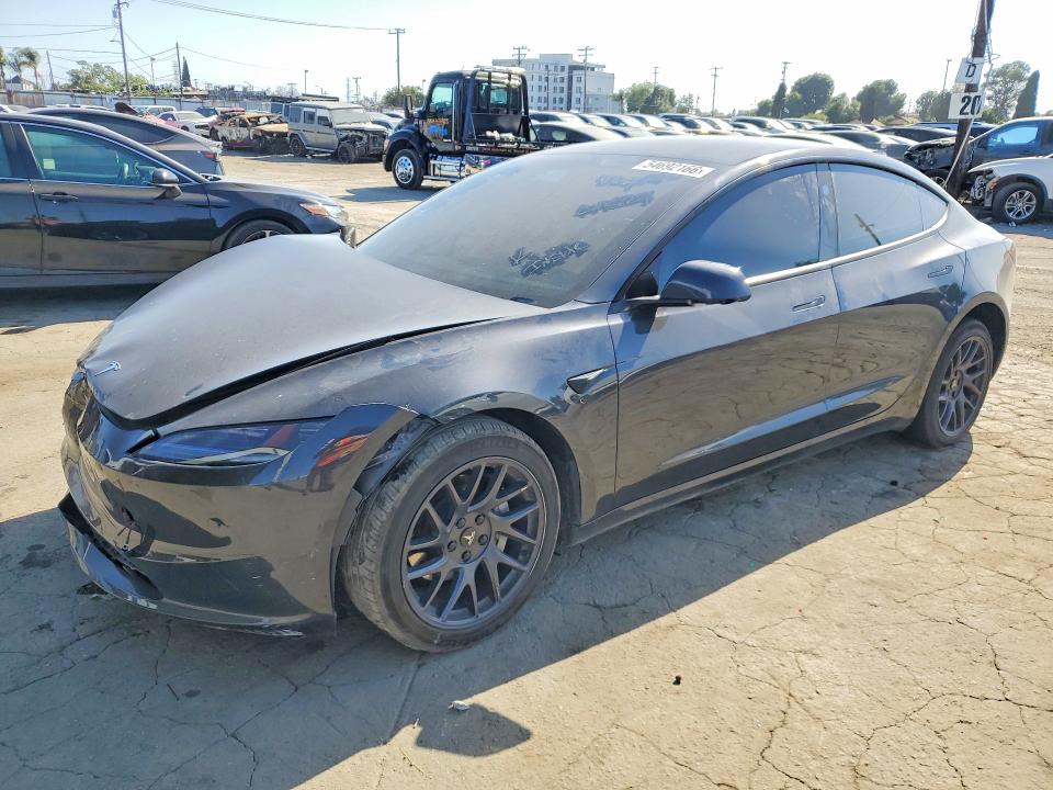 2025 Tesla Model 3 VIN 5YJ3E1EA6SF043350 COPART salvage auction — FRONT END, CA - SALVAGE CERTIFICATE, sold $10,800 on 2026-07-16 (photo 1)