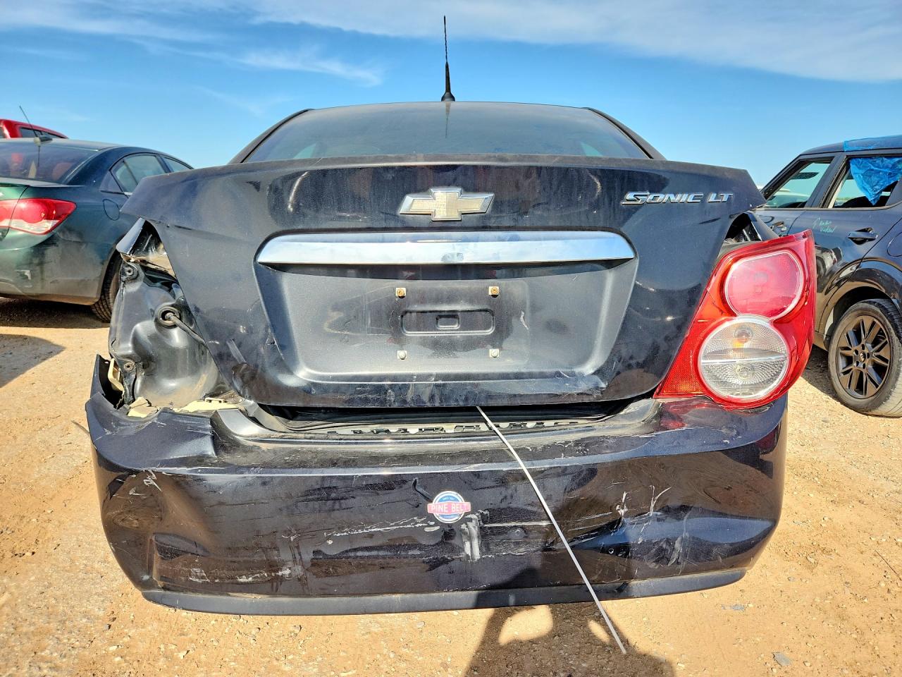 2014 Chevrolet Sonic VIN 1G1JC5SG0E4129125 COPART salvage auction — Front End, TX - SALVAGE VEHICLE TITLE, sold $325 on 2026-06-25 (photo 6)