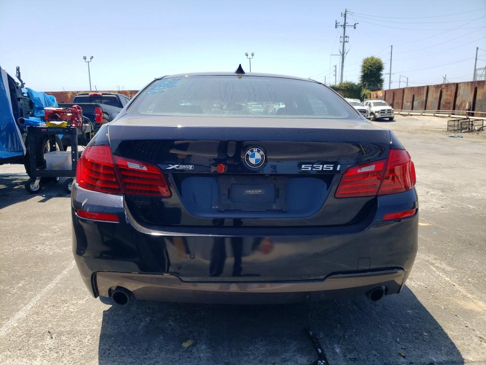 2015 BMW 5er VIN WBA5B3C5XFD546800 COPART salvage auction — REAR END, Ca - Salvage Certificate, sold $3,500 on 2026-07-10 (photo 6)