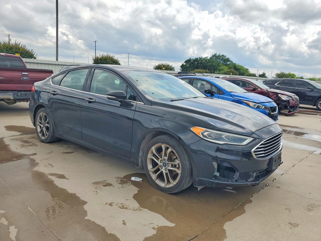 2020 Ford Fusion VIN 3FA6P0CD1LR130688 COPART salvage auction — Front End, TX - CERTIFICATE OF TITLE (P), sold $3,500 on 2026-07-09 (photo 4)