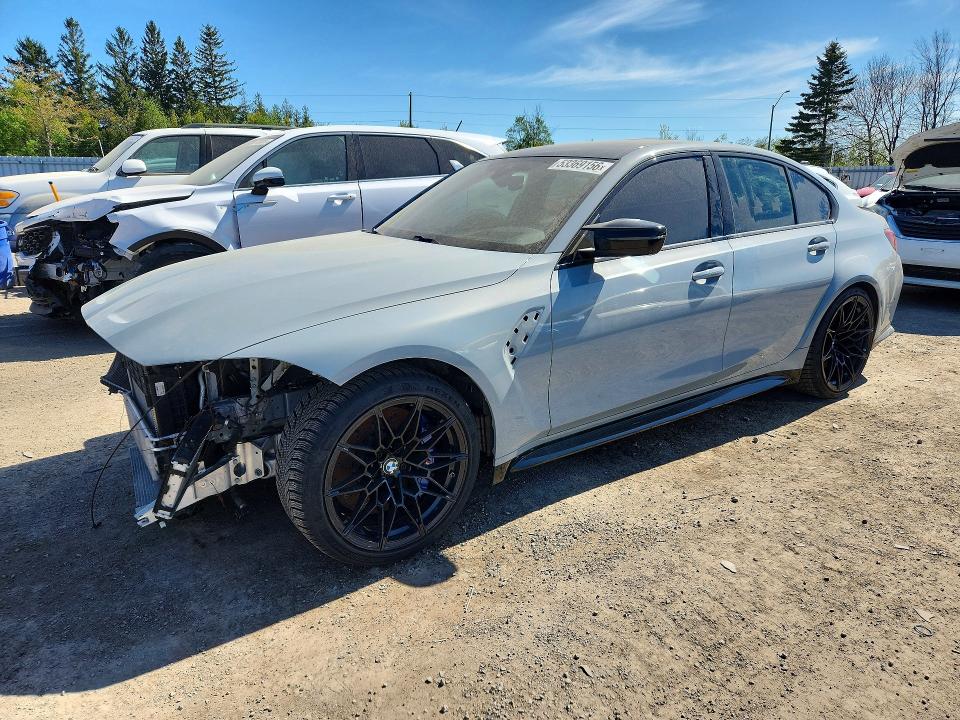 2022 BMW M3 VIN WBS43AY07NFM12027 COPART salvage auction — FRONT END, On - Permit No Brand - Unfit, sold $58,000 on 2026-07-09 (photo 1)